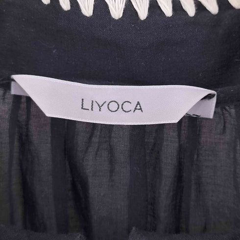 LIYOCA リヨカ シフォン刺繍ブラウス レディース FREE