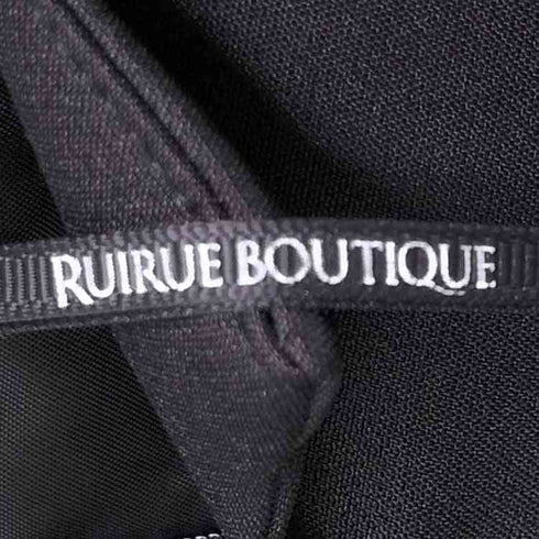 ルイルエブティック RUIRUE BOUTIQUE オーガンジー スリーブ フレア ワンピース ドレス レディース L