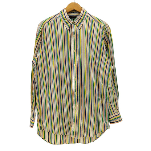 ラルフローレンゴルフ RALPH LAUREN GOLF TILDEN マルチカラー ストライプ ボタンダウンシャツ メンズ import:M