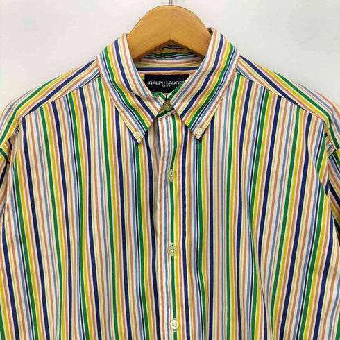 ラルフローレンゴルフ RALPH LAUREN GOLF TILDEN マルチカラー ストライプ ボタンダウンシャツ メンズ import:M