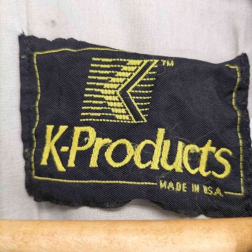 k products MADE IN USA 企業ロゴ刺繍デニムリブジャケット メンズ import:XL