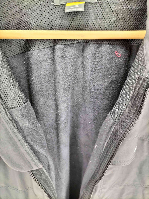 エディーバウアー Eddie Bauer TRAVEX ロゴプリント 裏地フリース 切替メッシュ ジップアップ ブルゾンジャケット メンズ import:XL