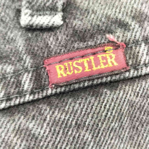 ラスラー RUSTLER レギュラーフィット ストレートジーンズ コールブラック メンズ 34×32