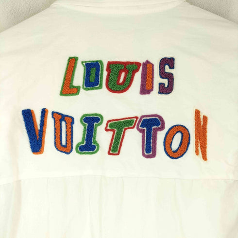 ルイヴィトン LOUIS VUITTON 21SS レザーパッチ バスケットボール 半袖シャツ メンズ import:M