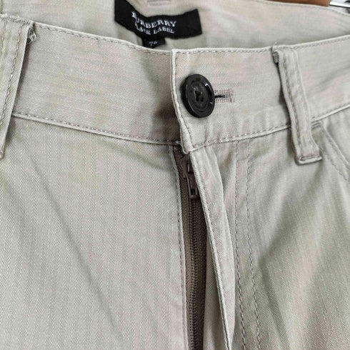 バーバリーブラックレーベル BURBERRY BLACK LABEL ストライプ スリムチノパンツ メンズ 76