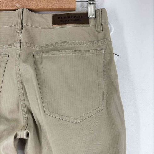 バーバリーブラックレーベル BURBERRY BLACK LABEL ストライプ スリムチノパンツ メンズ 76