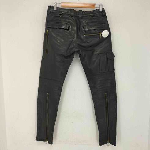 ブラックミーンズ BLACKMEANS レザーパンツ GOLD ZIP メンズ JPN:3