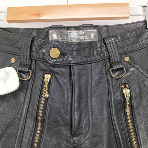 ブラックミーンズ BLACKMEANS レザーパンツ GOLD ZIP メンズ JPN:3