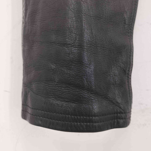 ブラックミーンズ BLACKMEANS レザーパンツ GOLD ZIP メンズ JPN:3
