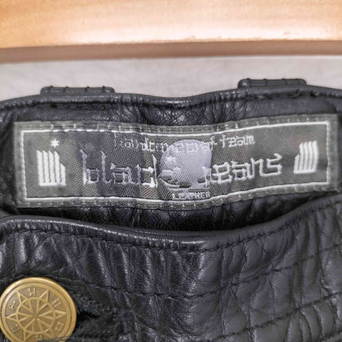 ブラックミーンズ BLACKMEANS レザーパンツ GOLD ZIP メンズ JPN:3