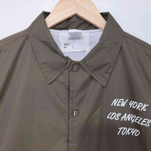 サンバス SUNBATH SUNBATH PICNIC CLUB サンバスピクニッククラブ ナイロン コーチジャケット メンズ JPN:M