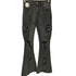 ミームセレクト me+em select cargo design vintage-like damage stretch flare denim カーゴ デザイン ヴィンテージ ライク ダメージ ストレッチ フレア デニム Y2K レディース S