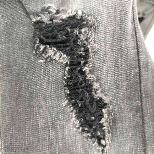 ミームセレクト me+em select cargo design vintage-like damage stretch flare denim カーゴ デザイン ヴィンテージ ライク ダメージ ストレッチ フレア デニム Y2K レディース S