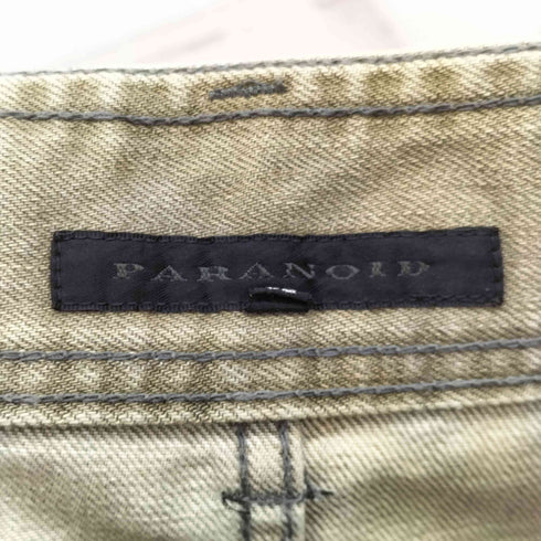 パラノイド PARANOID ポケットレザー セミフレア デニムパンツ メンズ 32