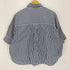 シンメ SINME Striped shirt 半袖クロップドストライプシャツ レディース JPN:M