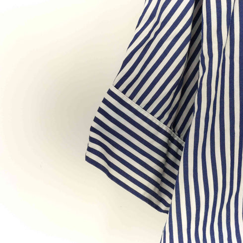 シンメ SINME Striped shirt 半袖クロップドストライプシャツ レディース JPN:M