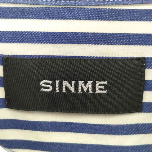 シンメ SINME Striped shirt 半袖クロップドストライプシャツ レディース JPN:M