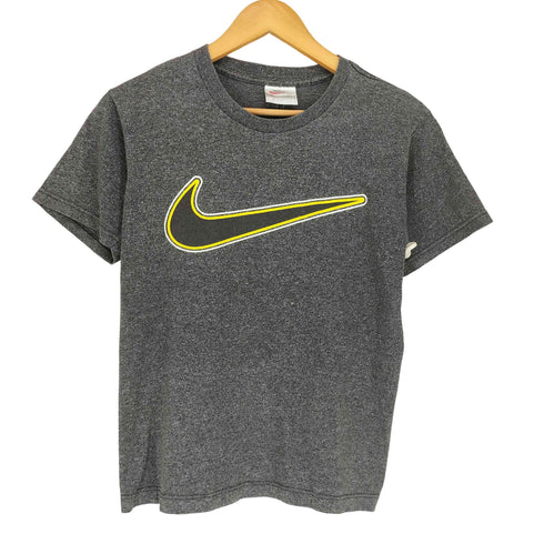 ナイキ NIKE 90-00s MADE IN USA USA製 スオッシュ プリント 半袖 クルーネック Tシャツ レディース M