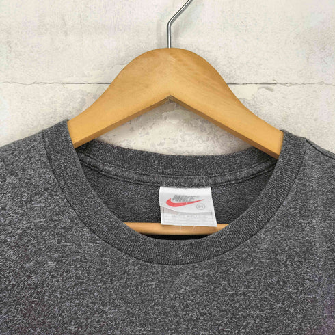 ナイキ NIKE 90-00s MADE IN USA USA製 スオッシュ プリント 半袖 クルーネック Tシャツ レディース M