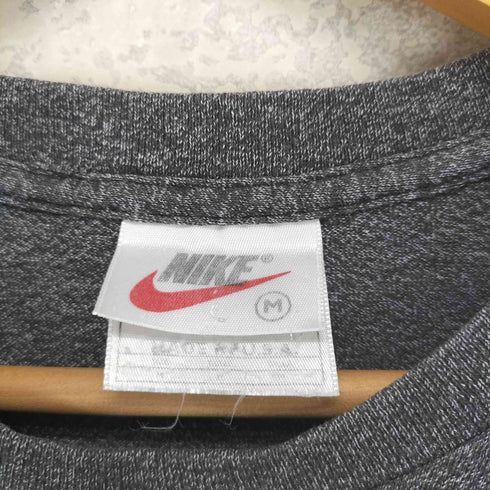 ナイキ NIKE 90-00s MADE IN USA USA製 スオッシュ プリント 半袖 クルーネック Tシャツ レディース M