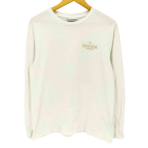ガニー Ganni 24AW Future Heavy Jersey Palm Long Sleeve T-shirt フューチャーヘビージャージーパルムロングスリーブTシャツ メンズ import:S