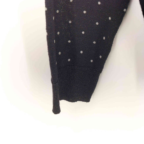 ザラ ZARA ドットラメ クルーネックカーディガン レディース import:M