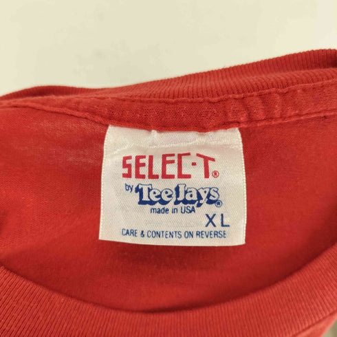 SELEC-T by Tee Jays MADE IN USA USA製 企業 プリント シングルステッチ 半袖 クルーネック Tシャツ メンズ XL