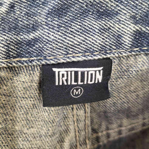 TRILLION トリリオン ダメージ デザイン ワイドデニム パンツ メンズ M
