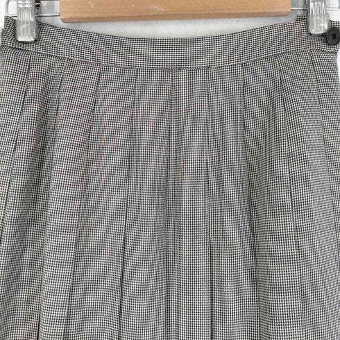 アクアスキュータム AQUASCUTUM チェック柄 プリーツ ウールスカート レディース