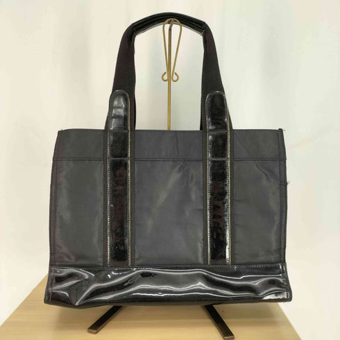 トリーバーチ TORY BURCH ナイロン エナメル ロゴワッペン トートバック レディース
