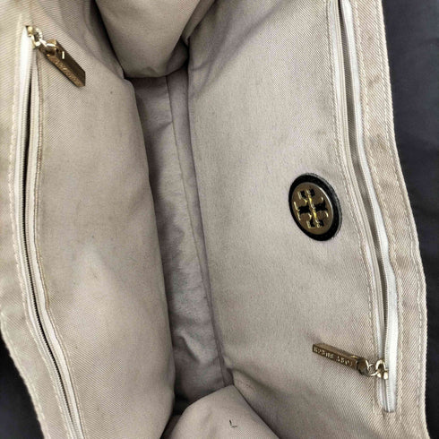 トリーバーチ TORY BURCH ナイロン エナメル ロゴワッペン トートバック レディース