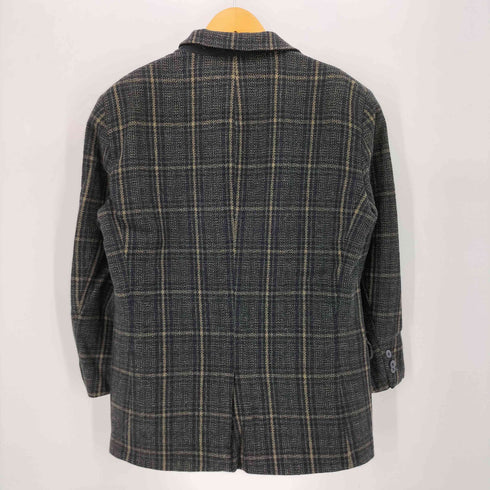 エディーバウアー Eddie Bauer 90S チェック柄 2ボタン ウール テーラードジャケット レディース DE:36