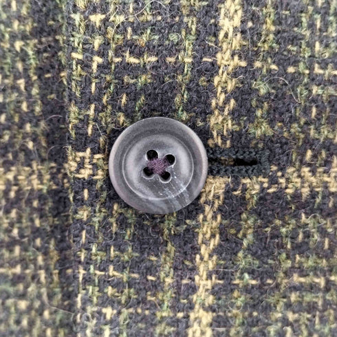 エディーバウアー Eddie Bauer 90S チェック柄 2ボタン ウール テーラードジャケット レディース DE:36