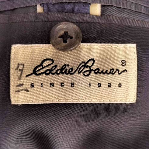 エディーバウアー Eddie Bauer 90S チェック柄 2ボタン ウール テーラードジャケット レディース DE:36