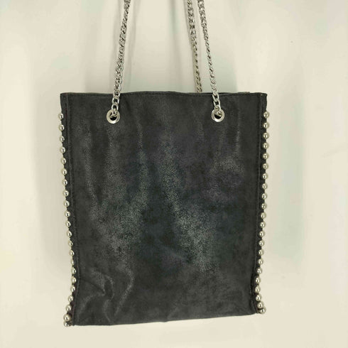 ザラ ZARA スウェードレザー スタッズ チェーン ショルダーバック レディース