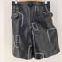 ブラックコムデギャルソン BLACK COMME des GARCONS 26SS フェイクレザー バックル ハーフパンツ メンズ M