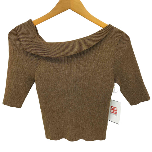スナイデル snidel 25SS Sustaina アシメリブ ニット プルオーバー レディース ONE SIZE