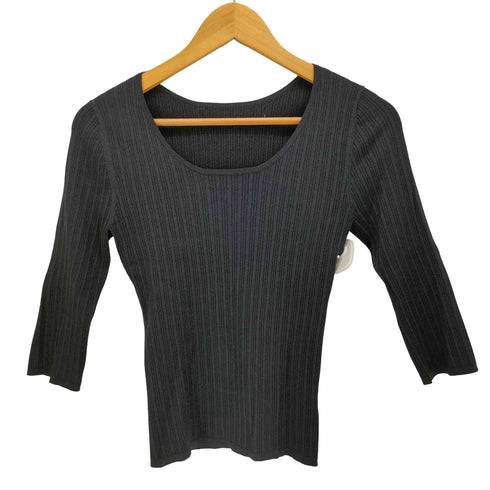 スナイデル snidel 25AW Uネック シンプルリブ ニット プルオーバー レディース ONE SIZE