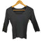 スナイデル snidel 25AW Uネック シンプルリブ ニット プルオーバー レディース ONE SIZE