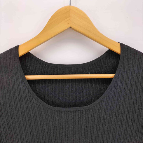 スナイデル snidel 25AW Uネック シンプルリブ ニット プルオーバー レディース ONE SIZE