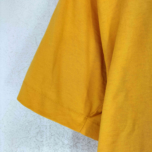 フルーツオブザルーム FRUIT OF THE LOOM 90S Made in USA 裾袖シングル クルーネック フロントプリント 半袖 Tシャツ メンズ M