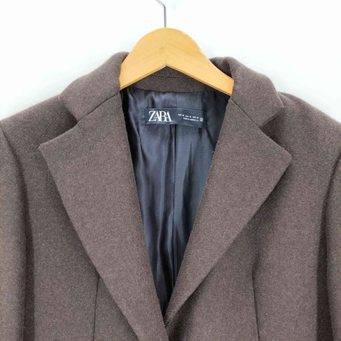 ザラ ZARA 2B ロングチェスターコート レディース M