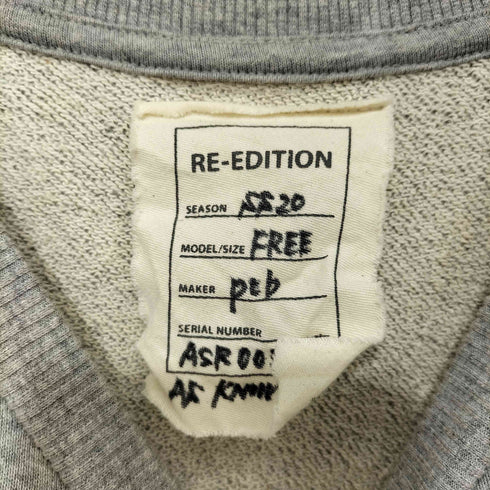 アズノゥアズ AS KNOW AS RE-EDITION 異素材切替 シャツドッキング 刺繍デザイン フレンチテリー スウェット ワンピース レディース FREE