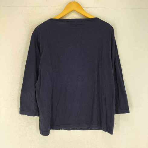 ジュンヤワタナベコムデギャルソンマン JUNYA WATANABE COMME des GARCONS MAN ABERDEEN フロントプリント クルーネック 七分丈 Tシャツ メンズ L