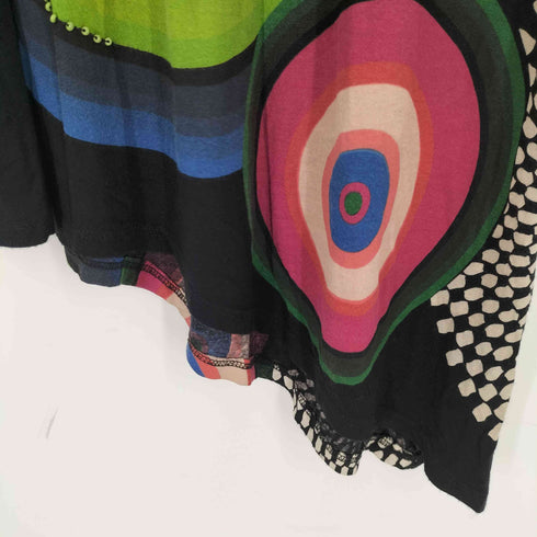デシグアル Desigual 総柄 アシンメトリー ワンピース レディース import:XS