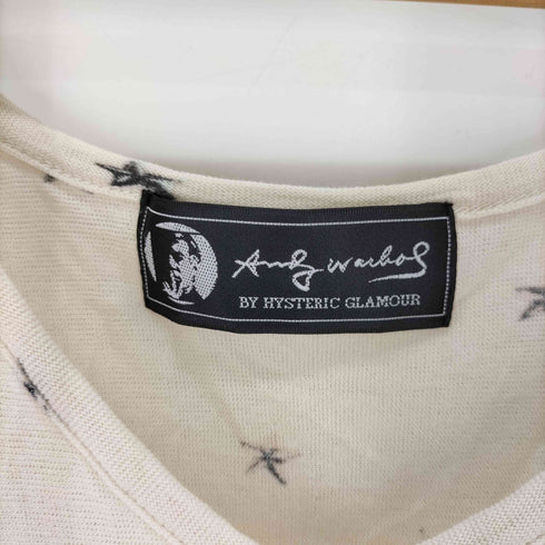 アンディウォーホルバイヒステリックグラマー andy warhol by HYSTERIC GLAMOUR 星柄 ティアード ノースリーブ ワンピース レディース FREE