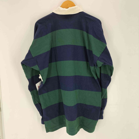 カンタベリーオブニュージーランド CANTERBURY OF NEW ZEALAND 90-00s ロゴ刺繍 ラガーシャツ メンズ XL