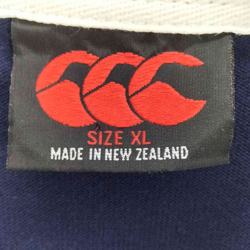 カンタベリーオブニュージーランド CANTERBURY OF NEW ZEALAND 90-00s ロゴ刺繍 ラガーシャツ メンズ XL