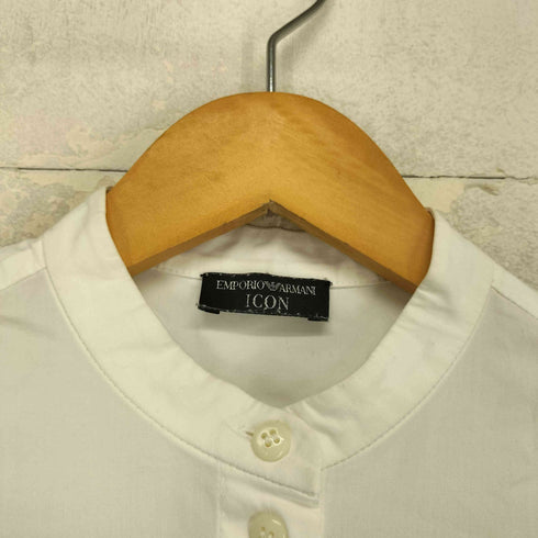 エンポリオアルマーニ EMPORIO ARMANI ICON バンドカラー 長袖 シャツ レディース 01
