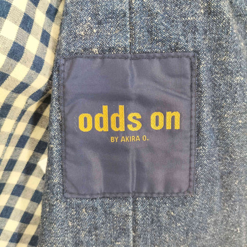 odds on オッズ オン ISSEY MIYAKE ギンガムチェック 切替 デニム ベスト domestic メンズ XL